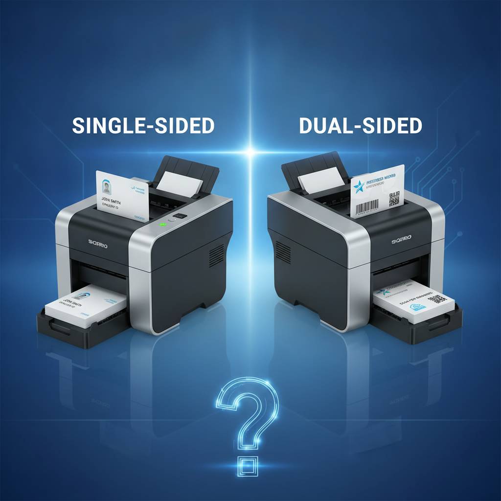 Single-Sided vs Dual-Sided Card Printer: Which One Does Your Business Actually Need?